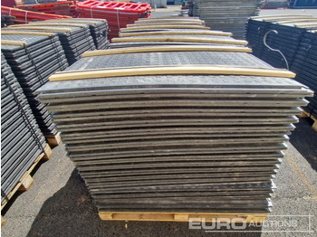 Nieuw Bouwmaterieel Unused Pallet of Rubber Road Plates (4 of) - Connectable: afbeelding 3