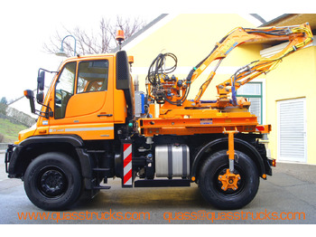 Gemeentelijke machine/ Speciaal UNIMOG Unimog U 400/TÜV/Hydrostat/Mähtür +MULAG MHU 800: afbeelding 3