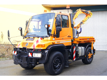 Gemeentelijke machine/ Speciaal UNIMOG Unimog U 400/TÜV/Hydrostat/Mähtür +MULAG MHU 800: afbeelding 2