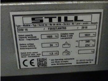 Stapelaar Still EXV16: afbeelding 5