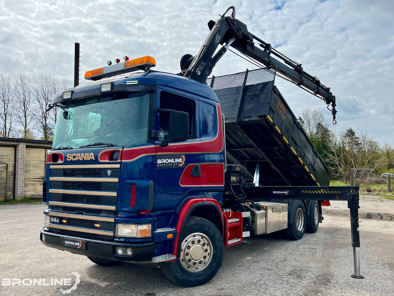 2002 SCANIA R114 6X2*4 Tipper+HIAB 166-e5 crane - Kipper vrachtwagen, Kraanwagen: afbeelding 1 2002 SCANIA R114 6X2*4 Tipper+HIAB 166-e5 crane - Kipper vrachtwagen, Kraanwagen: afbeelding 1