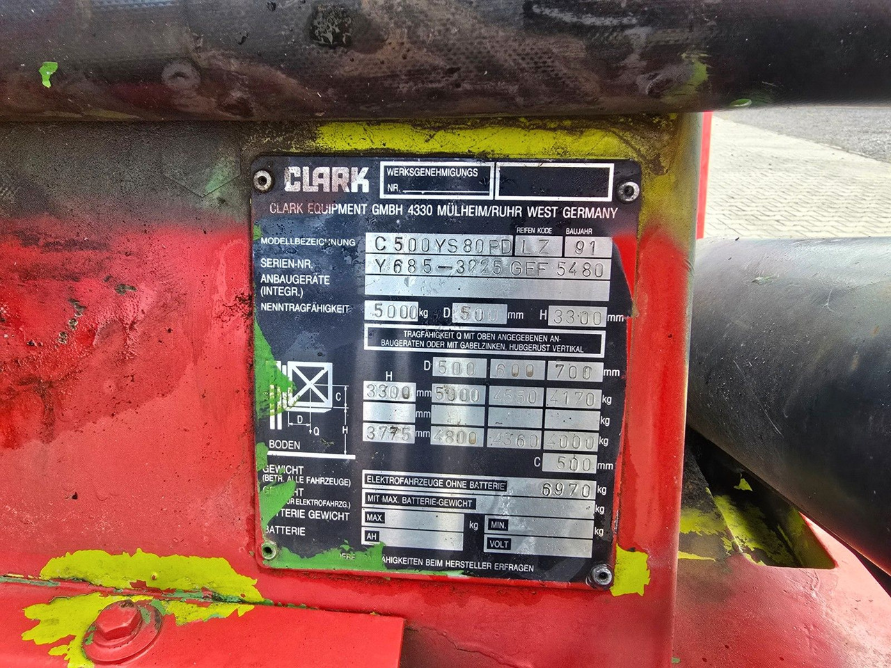 Clark Gabelstapler Stapler clark C 500 YS 80 PD 5T - Diesel heftruck: afbeelding 2 Clark Gabelstapler Stapler clark C 500 YS 80 PD 5T - Diesel heftruck: afbeelding 2