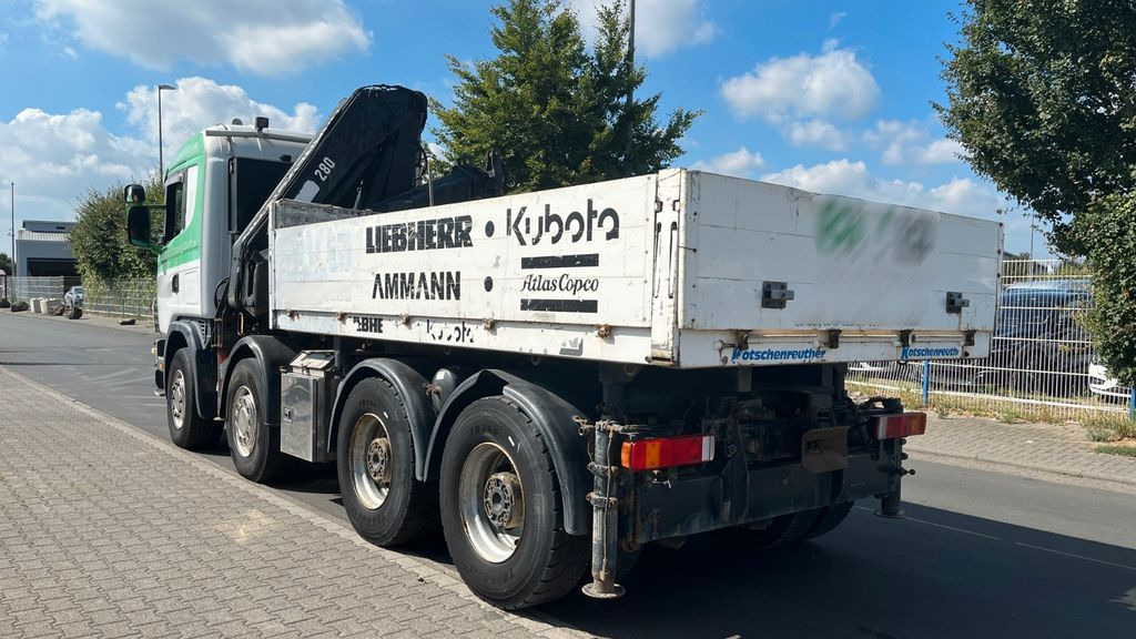 Scania 164G 580 V8 Kran Hiab 280 Retarder Sattelplatte - Vrachtwagen met open laadbak, Kraanwagen: afbeelding 3 Scania 164G 580 V8 Kran Hiab 280 Retarder Sattelplatte - Vrachtwagen met open laadbak, Kraanwagen: afbeelding 3