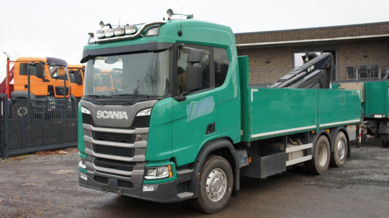 Scania R500 6x2 Baustoffzug Kran HIAB 177 K-2 Pro - Vrachtwagen met open laadbak, Kraanwagen: afbeelding 2 Scania R500 6x2 Baustoffzug Kran HIAB 177 K-2 Pro - Vrachtwagen met open laadbak, Kraanwagen: afbeelding 2