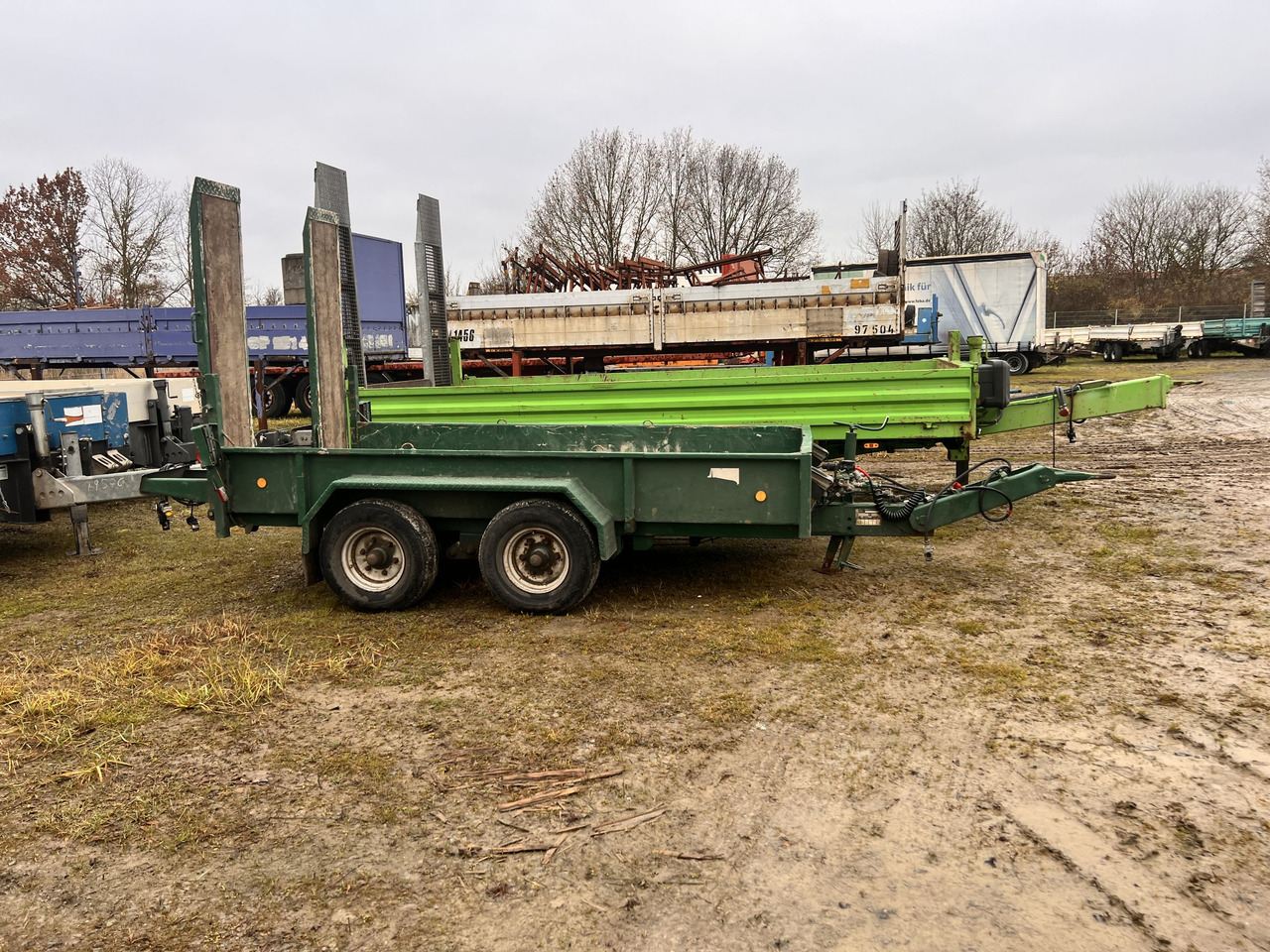 Blomenroehr 545/5000 Tandemtieflader - Dieplader aanhangwagen: afbeelding 1 Blomenroehr 545/5000 Tandemtieflader - Dieplader aanhangwagen: afbeelding 1
