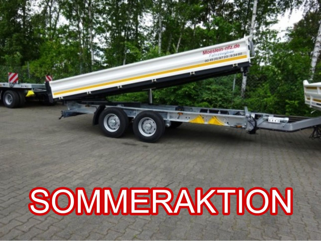 Möslein 13 t Tandem 3- Seitenkipper Tieflader-- Neufahr - Kipper aanhangwagen: afbeelding 1 Möslein 13 t Tandem 3- Seitenkipper Tieflader-- Neufahr - Kipper aanhangwagen: afbeelding 1