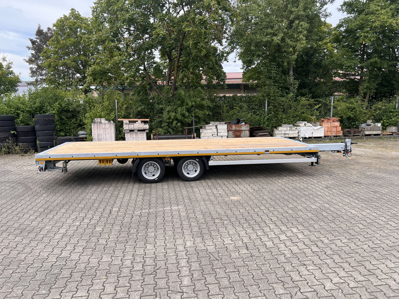 Möslein THT 14-G 7,20 ausziehbar 13,9 t Tandemanhänger- Tieflader, ausziehbar - Open/ Plateau aanhangwagen: afbeelding 4 Möslein THT 14-G 7,20 ausziehbar 13,9 t Tandemanhänger- Tieflader, ausziehbar - Open/ Plateau aanhangwagen: afbeelding 4