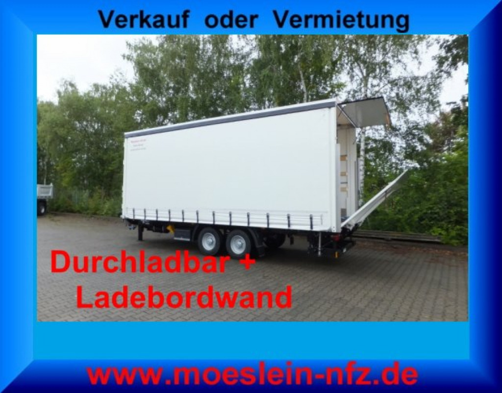 Möslein TPS 11 DL 7,30 neuer Planenanhänger, Ladebordwand + Durchladbar - Aanhangwagen met huif: afbeelding 1 Möslein TPS 11 DL 7,30 neuer Planenanhänger, Ladebordwand + Durchladbar - Aanhangwagen met huif: afbeelding 1