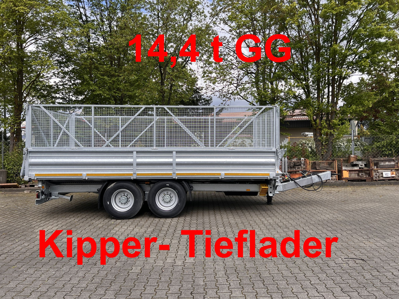 Möslein TTD 14  5,70 m  14 t Tandem- Kipper Tieflader 5,70 m lang, Breite Reifen-- Neufahrzeug -- - Kipper aanhangwagen: afbeelding 1 Möslein TTD 14  5,70 m  14 t Tandem- Kipper Tieflader 5,70 m lang, Breite Reifen-- Neufahrzeug -- - Kipper aanhangwagen: afbeelding 1