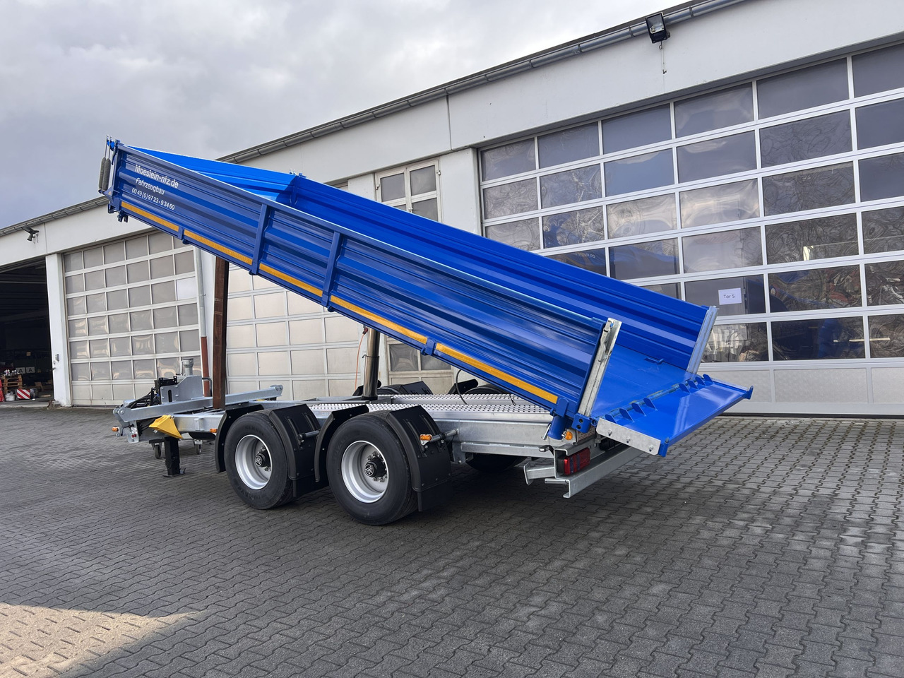 Nieuw Kipper aanhangwagen Möslein TTD 19 B  neuer 19 t Tandemkipper- Tieflader hydraulischer Klappe: afbeelding 10