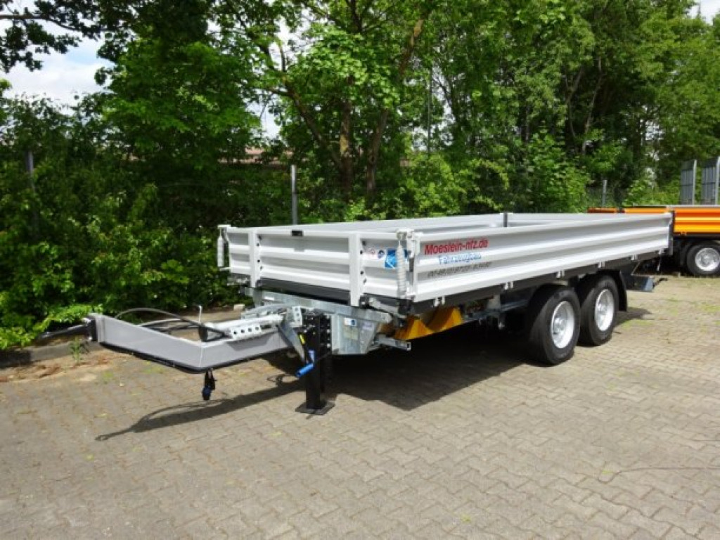 Nieuw Kipper aanhangwagen Möslein TTD11 weiß  neuer Tandem 3- Seitenkipper Tieflader-- Neufahrzeug --: afbeelding 9