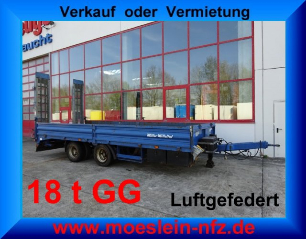 Müller Mitteltal ETUE-TA 18,0 18 t GG Tandemtieflader - Dieplader aanhangwagen: afbeelding 1 Müller Mitteltal ETUE-TA 18,0 18 t GG Tandemtieflader - Dieplader aanhangwagen: afbeelding 1