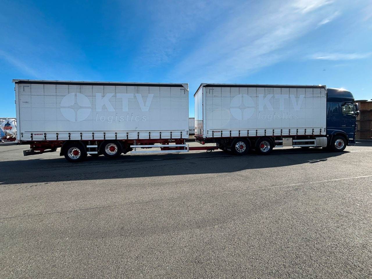 DAF SSC XF 480 Jumbozug + Anh Wecon Staplerhalterung - Schuifzeilen vrachtwagen: afbeelding 5 DAF SSC XF 480 Jumbozug + Anh Wecon Staplerhalterung - Schuifzeilen vrachtwagen: afbeelding 5