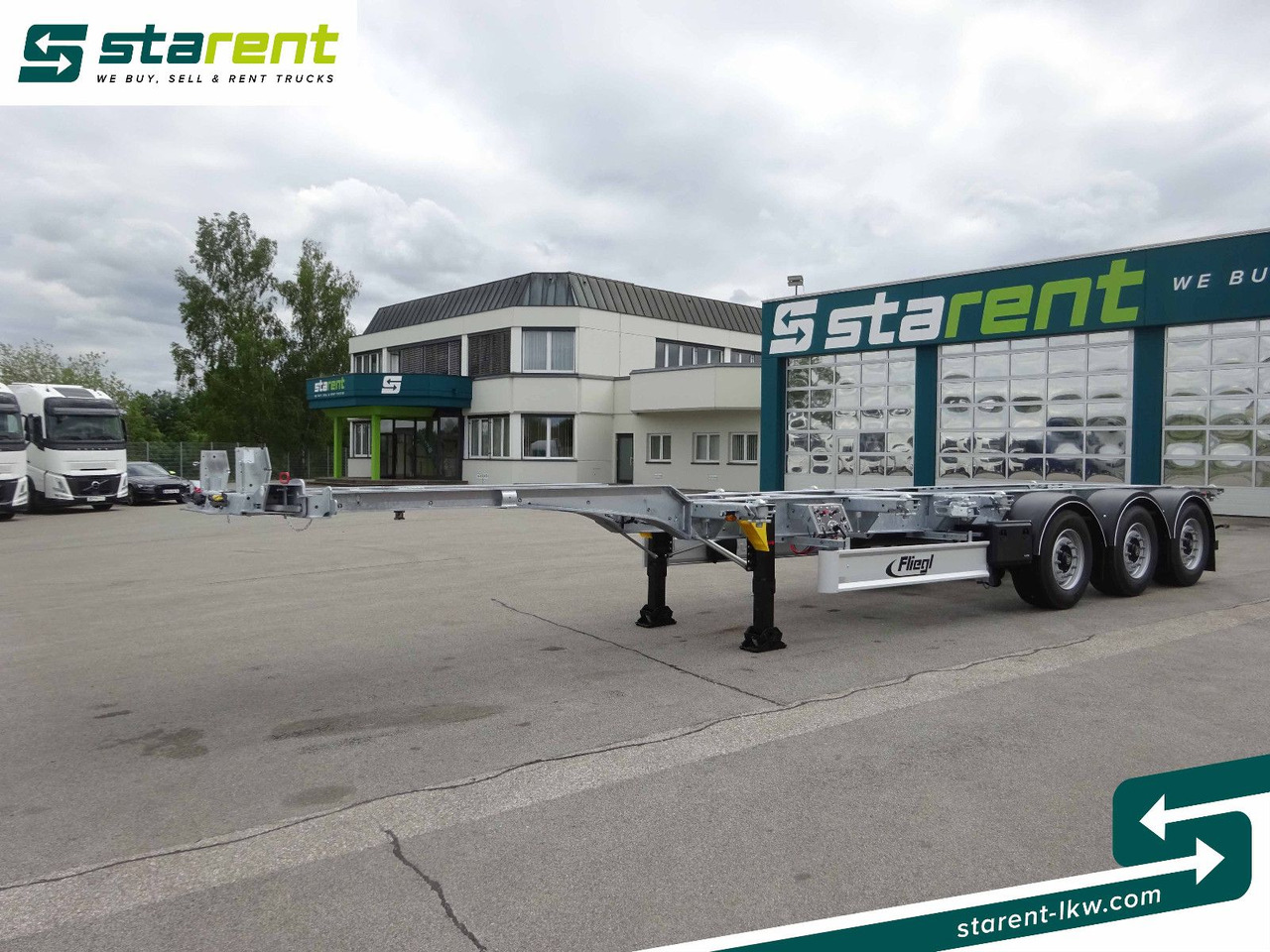 Fliegl Containerchassis ADR, 1x20/2x20/1x30/1x40/1x45 - Containertransporter/ Wissellaadbak oplegger: afbeelding 1 Fliegl Containerchassis ADR, 1x20/2x20/1x30/1x40/1x45 - Containertransporter/ Wissellaadbak oplegger: afbeelding 1