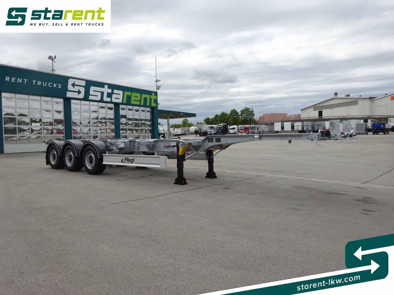 Fliegl Containerchassis ADR, 1x20/2x20/1x30/1x40/1x45 - Containertransporter/ Wissellaadbak oplegger: afbeelding 3 Fliegl Containerchassis ADR, 1x20/2x20/1x30/1x40/1x45 - Containertransporter/ Wissellaadbak oplegger: afbeelding 3