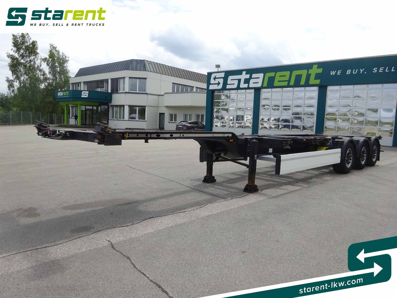 Krone Containerchassis 1x20/2x20/1x40/1x45, Liftachse - Containertransporter/ Wissellaadbak oplegger: afbeelding 1 Krone Containerchassis 1x20/2x20/1x40/1x45, Liftachse - Containertransporter/ Wissellaadbak oplegger: afbeelding 1