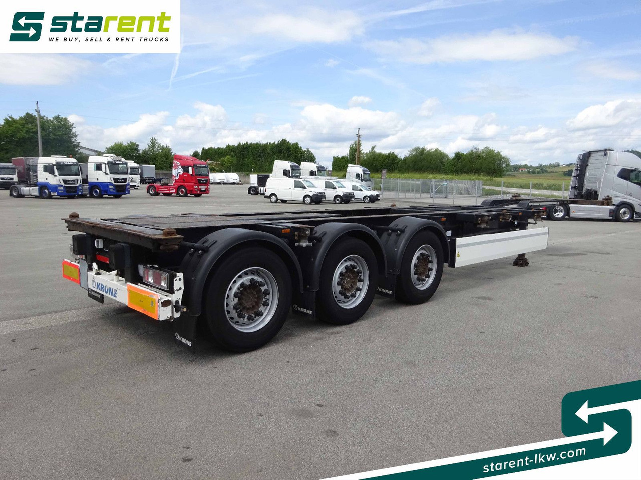 Krone Containerchassis 1x20/2x20/1x40/1x45, Liftachse - Containertransporter/ Wissellaadbak oplegger: afbeelding 5 Krone Containerchassis 1x20/2x20/1x40/1x45, Liftachse - Containertransporter/ Wissellaadbak oplegger: afbeelding 5