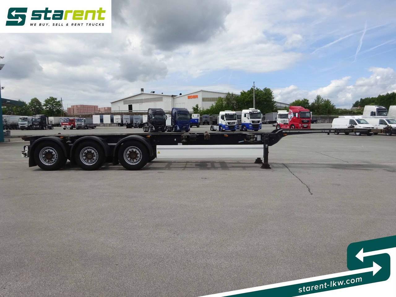 Krone Containerchassis 1x20/2x20/1x40/1x45, Liftachse - Containertransporter/ Wissellaadbak oplegger: afbeelding 4 Krone Containerchassis 1x20/2x20/1x40/1x45, Liftachse - Containertransporter/ Wissellaadbak oplegger: afbeelding 4