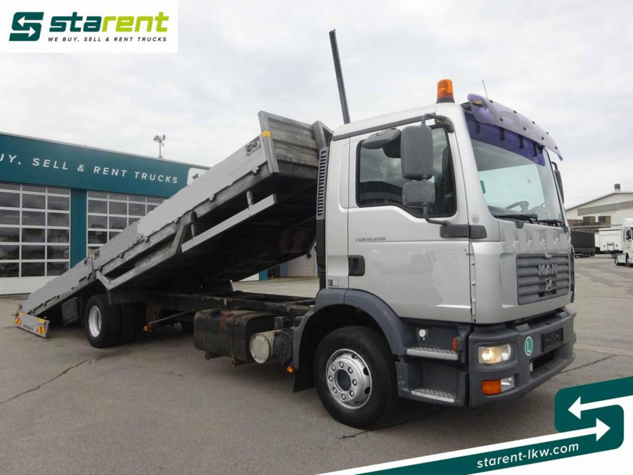 MAN TGM 12.280, Fahrzeugtransporter, kippbar - Autovrachtwagen vrachtwagen: afbeelding 2 MAN TGM 12.280, Fahrzeugtransporter, kippbar - Autovrachtwagen vrachtwagen: afbeelding 2
