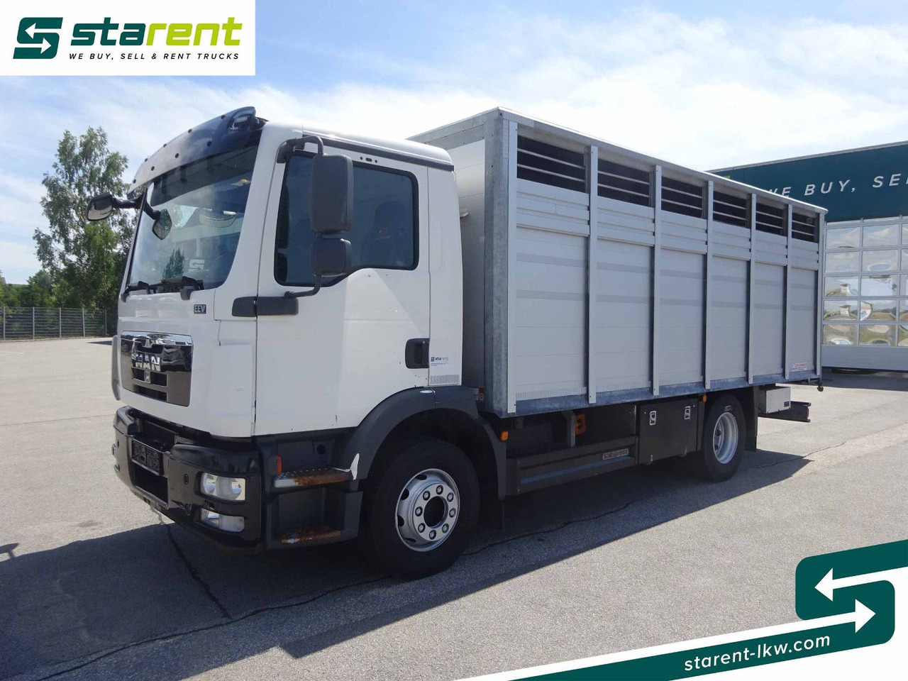 MAN TGM 15.290 Viehtransporter, Scheuwimmer Aufbau - Paardenvrachtwagen: afbeelding 1 MAN TGM 15.290 Viehtransporter, Scheuwimmer Aufbau - Paardenvrachtwagen: afbeelding 1
