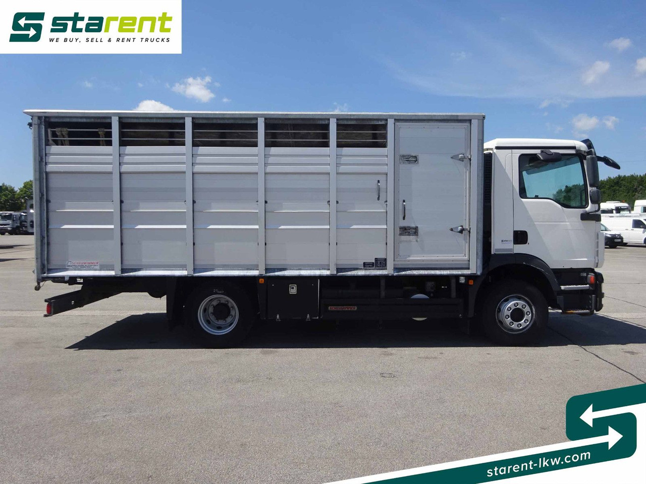 MAN TGM 15.290 Viehtransporter, Scheuwimmer Aufbau - Paardenvrachtwagen: afbeelding 4 MAN TGM 15.290 Viehtransporter, Scheuwimmer Aufbau - Paardenvrachtwagen: afbeelding 4