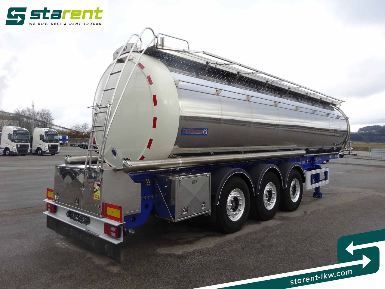 SEKA Lebensmitteltank, 31.000L, Liftachse, Alufelgen - Tankoplegger: afbeelding 5 SEKA Lebensmitteltank, 31.000L, Liftachse, Alufelgen - Tankoplegger: afbeelding 5