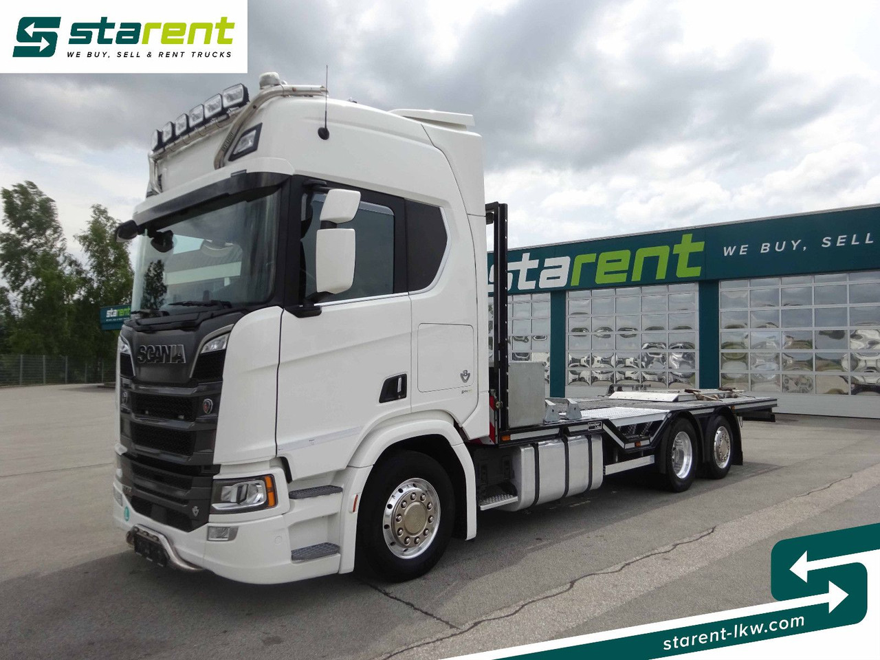 Scania R770 V8 Fahrzeugtransporter, Retarder, Seilwinde - Vrachtwagen met open laadbak: afbeelding 1 Scania R770 V8 Fahrzeugtransporter, Retarder, Seilwinde - Vrachtwagen met open laadbak: afbeelding 1