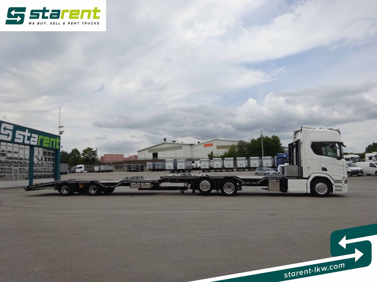 Scania R770 V8 Fahrzeugtransporter + Ziegler Anhänger - Chassis vrachtwagen: afbeelding 4 Scania R770 V8 Fahrzeugtransporter + Ziegler Anhänger - Chassis vrachtwagen: afbeelding 4