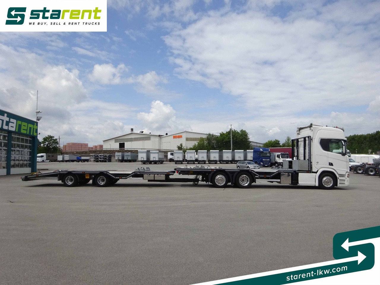 Scania R770 V8 Fahrzeugtransporter + Ziegler Anhänger - Chassis vrachtwagen: afbeelding 4 Scania R770 V8 Fahrzeugtransporter + Ziegler Anhänger - Chassis vrachtwagen: afbeelding 4