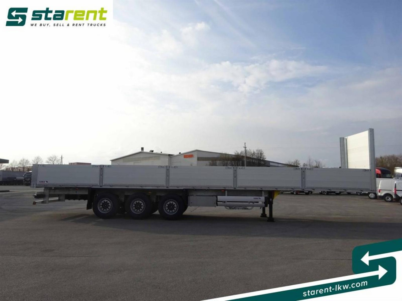 Schmitz Baustofftrailer Liftachse Rungen 80cm Bordwände - Open bak met boorden oplegger: afbeelding 4 Schmitz Baustofftrailer Liftachse Rungen 80cm Bordwände - Open bak met boorden oplegger: afbeelding 4