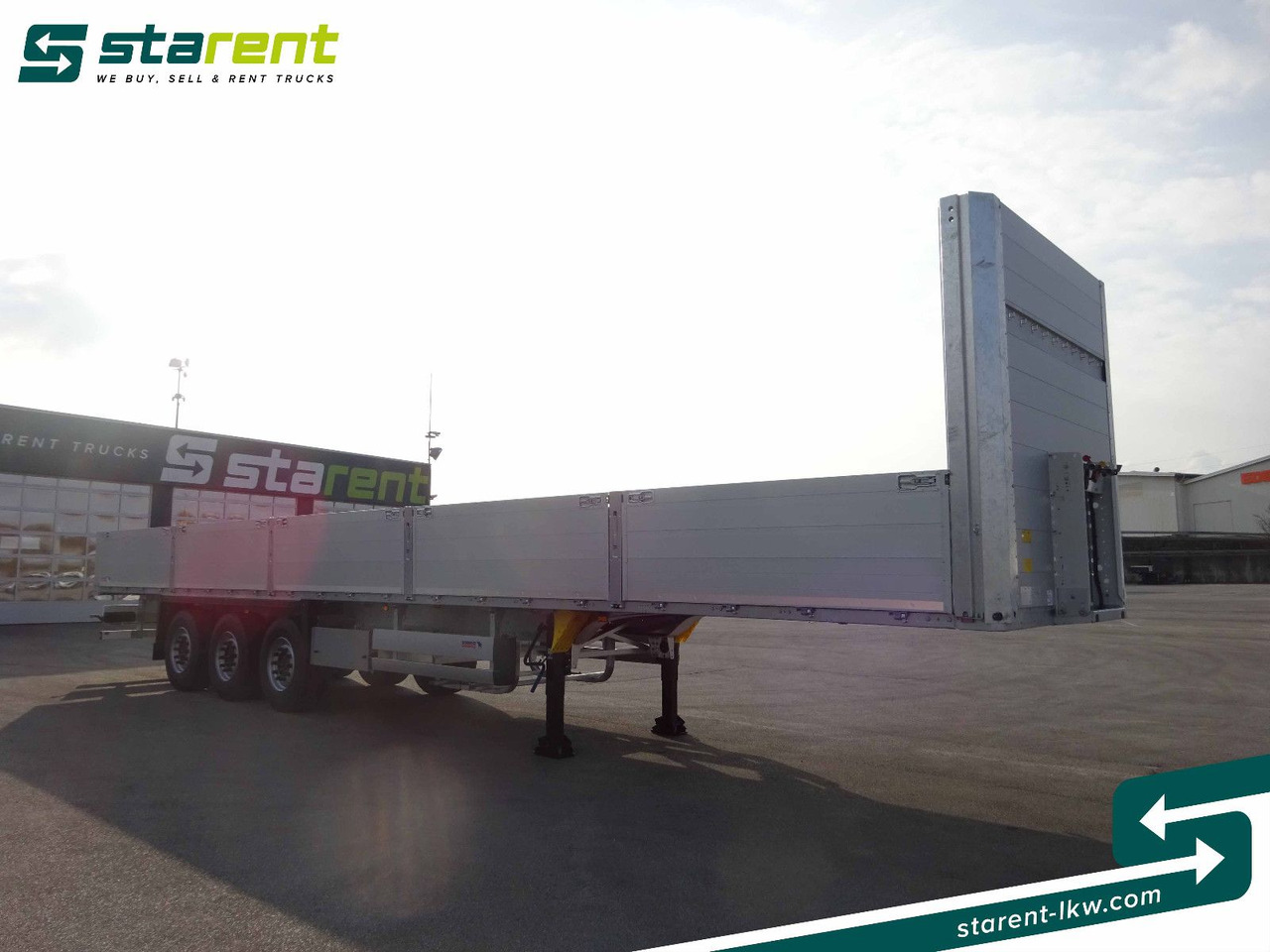 Schmitz Cargobull Baustofftrailer, Liftachse, 80cm Bordwände - Open bak met boorden oplegger: afbeelding 3 Schmitz Cargobull Baustofftrailer, Liftachse, 80cm Bordwände - Open bak met boorden oplegger: afbeelding 3