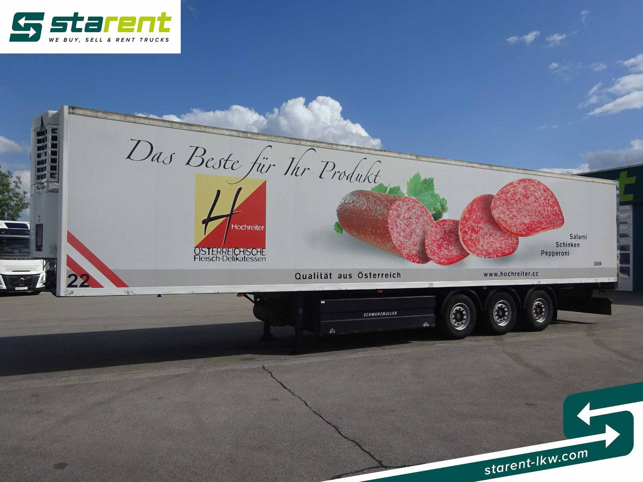 Gesloten oplegger Schwarzmüller Thermotrailer, Thermo King SL400, Liftachse, SAF: afbeelding 1
