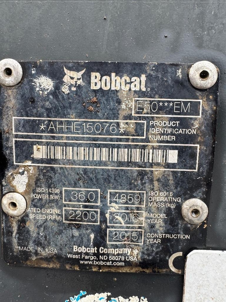Bobcat E 50 EM - Minigraafmachine: afbeelding 5 Bobcat E 50 EM - Minigraafmachine: afbeelding 5