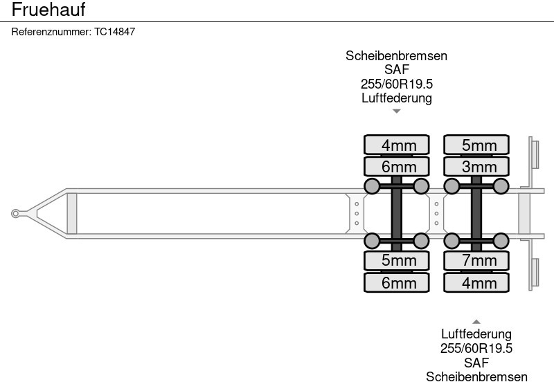 Fruehauf - Aanhangwagen met huif: afbeelding 4 Fruehauf - Aanhangwagen met huif: afbeelding 4
