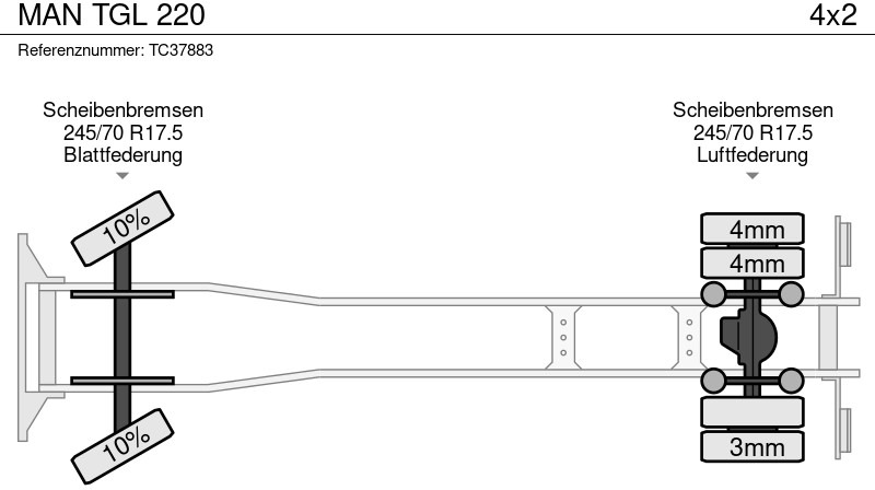 MAN TGL 220 - Schuifzeilen vrachtwagen: afbeelding 5 MAN TGL 220 - Schuifzeilen vrachtwagen: afbeelding 5