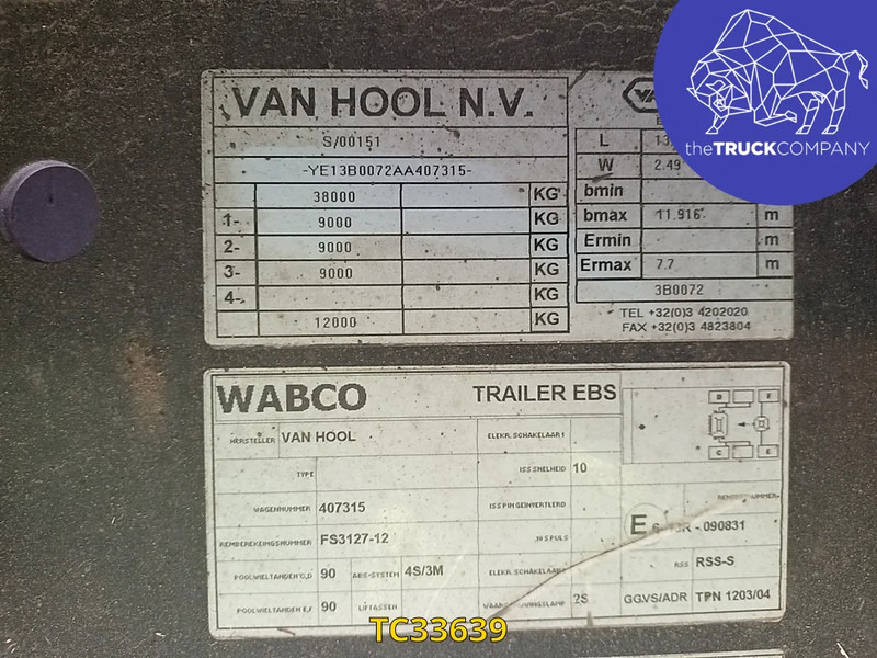 Van Hool - Gesloten oplegger: afbeelding 2 Van Hool - Gesloten oplegger: afbeelding 2