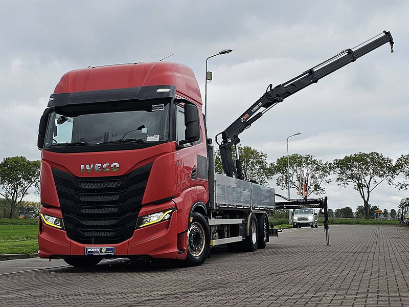 Iveco S-WAY AS260S46 6X2-4 HIAB 155-E2 - Vrachtwagen met open laadbak, Kraanwagen: afbeelding 1 Iveco S-WAY AS260S46 6X2-4 HIAB 155-E2 - Vrachtwagen met open laadbak, Kraanwagen: afbeelding 1