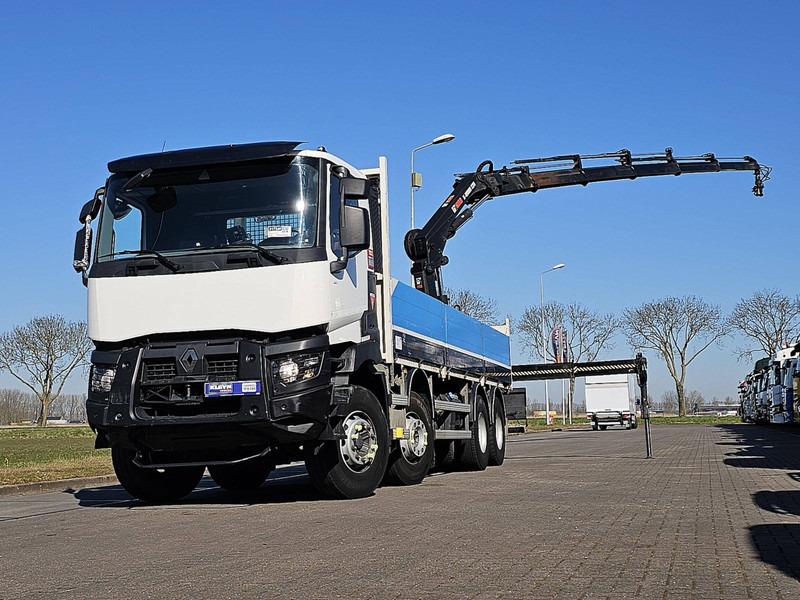 Renault C 430 8X4 HIAB 228ES-5 REM - Vrachtwagen met open laadbak, Kraanwagen: afbeelding 1 Renault C 430 8X4 HIAB 228ES-5 REM - Vrachtwagen met open laadbak, Kraanwagen: afbeelding 1