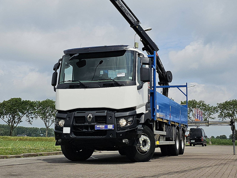 Renault K 430 HIAB 188ES4 - Vrachtwagen met open laadbak, Kraanwagen: afbeelding 1 Renault K 430 HIAB 188ES4 - Vrachtwagen met open laadbak, Kraanwagen: afbeelding 1