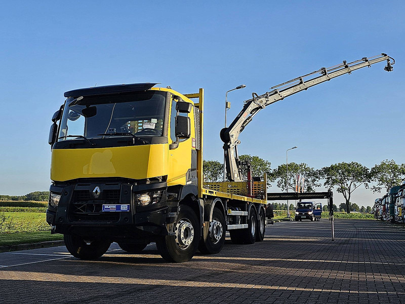 Renault K 430 HIAB 232ES-5 - Vrachtwagen met open laadbak, Kraanwagen: afbeelding 1 Renault K 430 HIAB 232ES-5 - Vrachtwagen met open laadbak, Kraanwagen: afbeelding 1