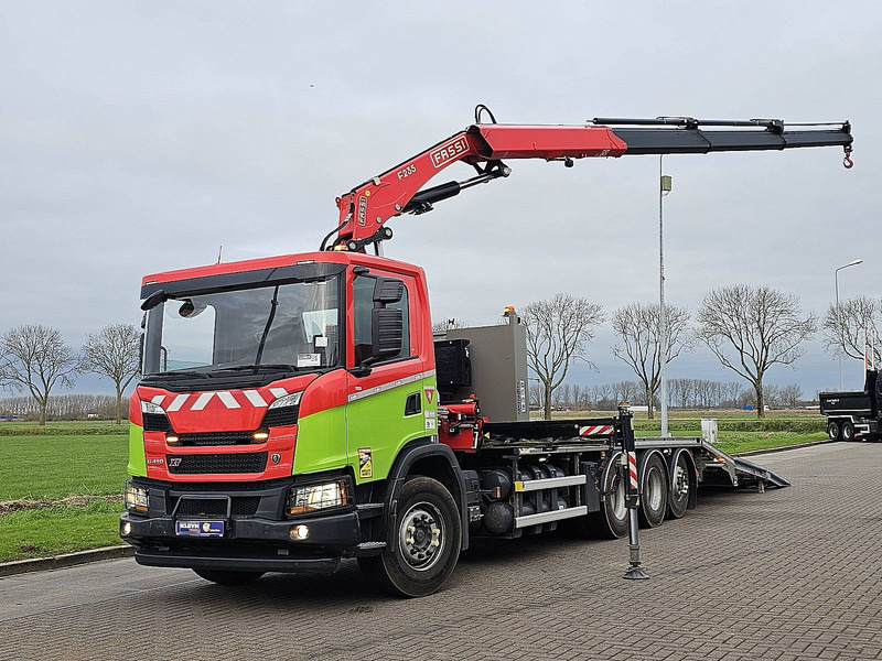 Scania P410 CNG GAS FASSI F235 - Vrachtwagen met open laadbak, Kraanwagen: afbeelding 2 Scania P410 CNG GAS FASSI F235 - Vrachtwagen met open laadbak, Kraanwagen: afbeelding 2