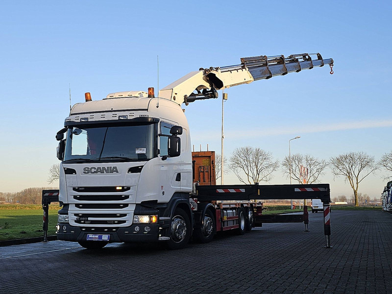 Scania R490 8x2*6 HMF6020 K6 - Vrachtwagen met open laadbak, Kraanwagen: afbeelding 1 Scania R490 8x2*6 HMF6020 K6 - Vrachtwagen met open laadbak, Kraanwagen: afbeelding 1