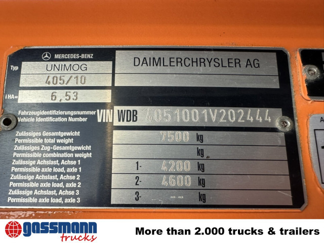 Unimog U300 405/10 4x4, Kommunalhydraulik, - Bestelwagen: afbeelding 5 Unimog U300 405/10 4x4, Kommunalhydraulik, - Bestelwagen: afbeelding 5