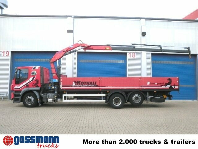 Vrachtwagen met open laadbak, Kraanwagen Iveco AT260S31Y/P 6x2 mit Kran Copma 150.3: afbeelding 10