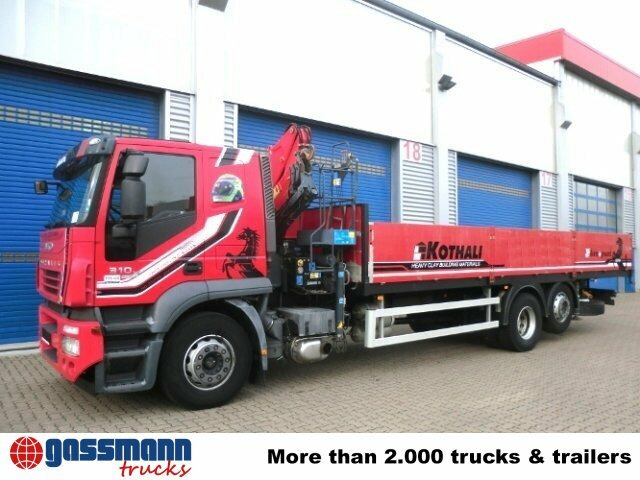 Vrachtwagen met open laadbak, Kraanwagen Iveco AT260S31Y/P 6x2 mit Kran Copma 150.3: afbeelding 12