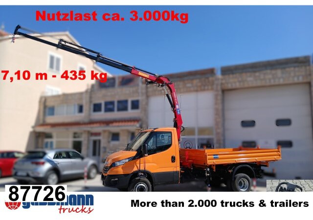 Iveco Daily 70C18H 4x2 mit Kran HMF 340-K3, Funk - Kipper vrachtwagen, Kraanwagen: afbeelding 1 Iveco Daily 70C18H 4x2 mit Kran HMF 340-K3, Funk - Kipper vrachtwagen, Kraanwagen: afbeelding 1