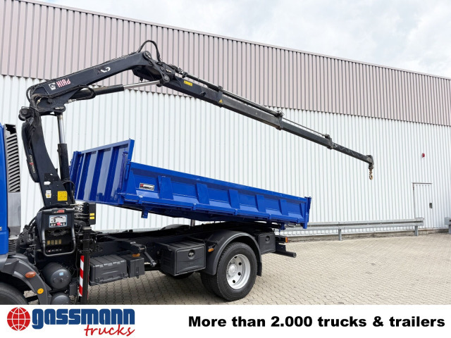 Iveco EuroCargo ML120E28K 4x2 mit Kran Hiab XS088 ES-3 - Kipper vrachtwagen, Kraanwagen: afbeelding 2 Iveco EuroCargo ML120E28K 4x2 mit Kran Hiab XS088 ES-3 - Kipper vrachtwagen, Kraanwagen: afbeelding 2