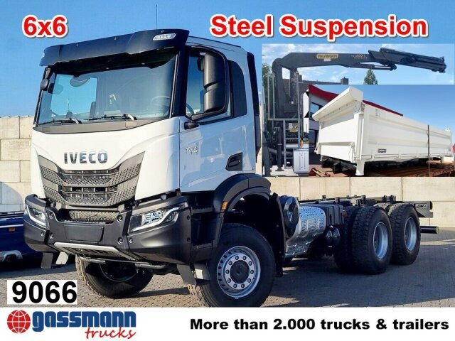 Iveco T-Way 360 6x6, Kran 12-21m/t - Kipper vrachtwagen, Kraanwagen: afbeelding 1 Iveco T-Way 360 6x6, Kran 12-21m/t - Kipper vrachtwagen, Kraanwagen: afbeelding 1