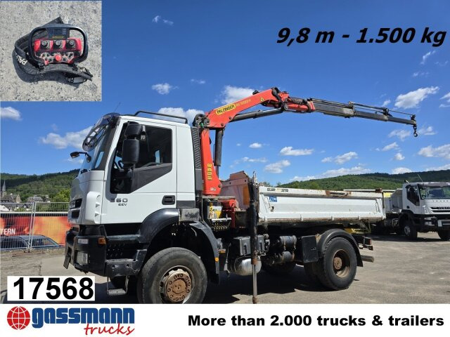 Iveco Trakker AD190T36W/T 4x4 mit Kran Palfinger PK - Kipper vrachtwagen, Kraanwagen: afbeelding 1 Iveco Trakker AD190T36W/T 4x4 mit Kran Palfinger PK - Kipper vrachtwagen, Kraanwagen: afbeelding 1