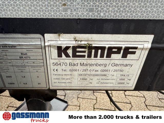 Kempf TPA 13 Anhänger für Absetzcontainer - Containertransporter/ Wissellaadbak aanhangwagen: afbeelding 3 Kempf TPA 13 Anhänger für Absetzcontainer - Containertransporter/ Wissellaadbak aanhangwagen: afbeelding 3